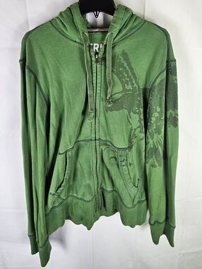 Vintage American Eagle Zip-Up Sweatshirt Hoodie Mens M Casual Gorpcore Basic